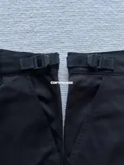 【預售】巴黎 BLC 25SS Cargo 刺繡logo 8袋多功能戰術工裝褲直筒褲休閒褲 黑色：圖片 9