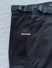 【預售】巴黎 BLC 25SS Cargo 刺繡logo 8袋多功能戰術工裝褲直筒褲休閒褲 黑色：圖片 10