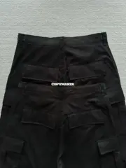 【預售】巴黎 BLC 25SS Cargo 刺繡logo 8袋多功能戰術工裝褲直筒褲休閒褲 黑色：圖片 14