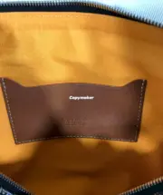 【預售】GOYAD SENAT Y字老花滿版logo 經典 手拿包公事包小包 帆布拼牛皮 棕黑色：圖片 9