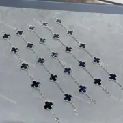VCA 梵克雅* Alhambra 四葉草 限定款 彼得石 雷射 手環 手鍊 V金：圖片 6
