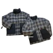 BR 21FW 秋冬新款 炭灰格紋 羽絨外套 夾克：圖片 8