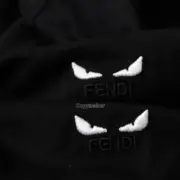 FD 23SS 小怪獸眼睛刺繡LOGO 短袖T恤 簡約素色經典款：圖片 11