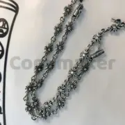 【現貨】Chrome Hearts Cross Flower Bracelet 細十字花 手鍊手環 白銅/925純銀 克羅心：圖片 6