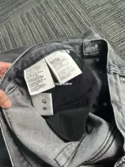 PRA 24SS 素色簡約 三角標小logo 水洗黑灰色 牛仔褲工裝褲長褲 賽絡紡面料：圖片 18