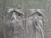 PRA 24SS 素色簡約 三角標小logo 水洗黑灰色 牛仔褲工裝褲長褲 賽絡紡面料：圖片 26