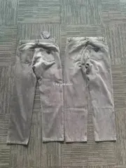 PRA 24SS 素色簡約 三角標小logo 水洗黑灰色 牛仔褲工裝褲長褲 賽絡紡面料：圖片 28