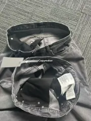 PRA 24SS 素色簡約 三角標小logo 水洗黑灰色 牛仔褲工裝褲長褲 賽絡紡面料：圖片 29