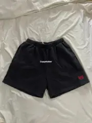 【現貨】巴黎 BLC 22SS 經典 麥穗刺繡小破壞 短褲棉褲運動褲休閒褲 水洗黑：圖片 4