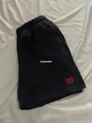 【現貨】巴黎 BLC 22SS 經典 麥穗刺繡小破壞 短褲棉褲運動褲休閒褲 水洗黑：圖片 6