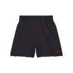 【現貨】巴黎 BLC 22SS 經典 麥穗刺繡小破壞 短褲棉褲運動褲休閒褲 水洗黑