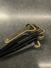 【現貨】【過驗】巴黎 BLC 25SS 秀款 黃銅做舊開瓶器開罐器頭層牛皮 皮帶腰帶 140cm：圖片 11