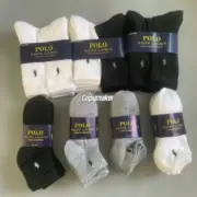 【預售】【一組六雙】Polo Ra1ph Lauren 小馬刺繡 簡約素色 短襪踝襪小腿襪棉襪襪子 三色：圖片 3