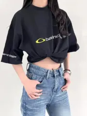 【618新品】巴黎 BLC 25SS 循環刺繡logo單環四面刺繡 短袖T恤 二色：圖片 5