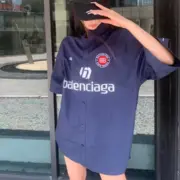 巴黎 BLC 23SS Soccer Shirt 經典刺繡 足球短袖襯衫：圖片 3