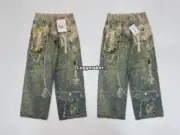 【預售】Acne Studios 25SS 蕾絲珍珠鍊條3D印花 牛仔褲工裝褲 1981M 男女同款：圖片 10