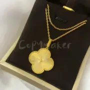 VCA 梵克雅* Alhambra 四葉草 貝母 瑪瑙 孔雀石 雷射 項鍊掛飾 V金：圖片 13