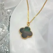 VCA 梵克雅* Alhambra 四葉草 貝母 瑪瑙 孔雀石 雷射 項鍊掛飾 V金：圖片 17