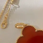 VCA 梵克雅* Alhambra 四葉草 貝母 瑪瑙 孔雀石 雷射 項鍊掛飾 V金：圖片 23