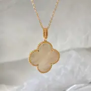 VCA 梵克雅* Alhambra 四葉草 貝母 瑪瑙 孔雀石 雷射 項鍊掛飾 V金：圖片 26