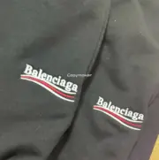 【現貨】巴黎 BLC 22SS 經典 可樂波浪刺繡 短褲棉褲運動褲休閒褲：圖片 6