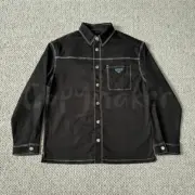 PRA 23FW 經典KF三角標 撞色 白線 口袋 襯衫夾克外套：圖片 7