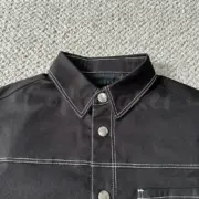 PRA 23FW 經典KF三角標 撞色 白線 口袋 襯衫夾克外套：圖片 8