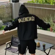 巴黎 BLC 23SS 秀款 膠帶 繃帶logo 防水防曬 連帽外套夾克風衣衝鋒衣：圖片 8