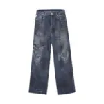 【預售】【2026新年福利】巴黎 BLC 23FW Baggy 水洗糜爛破洞大破壞泥染 丹寧牛仔褲直筒褲長褲