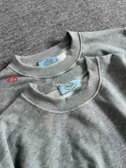 【預售】【福利回饋】PRA 24FW 仿舊水洗印花 後背三角標貼布 衛衣大學T長袖 灰色：圖片 6