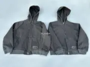 【現貨】D1OR 24FW 刺繡logo 重磅石墨水洗做舊 連帽夾克外套：圖片 9