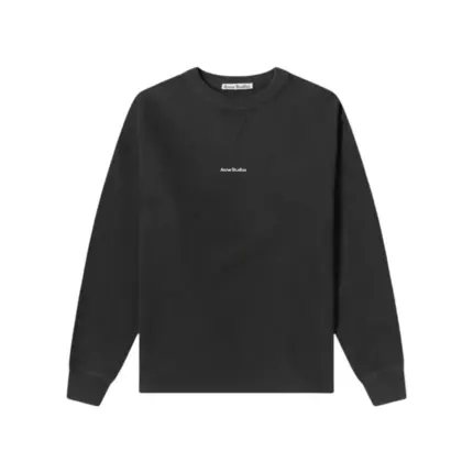 【預售】【福利回饋】Acne Studios 25FW 矽膠logo經典字母 簡約素色 圓領衛衣大學長袖T恤