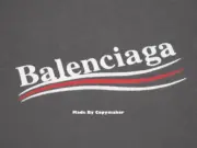 【現貨】巴黎 BLC 23SS 開裂破壞印花 可樂 波浪 經典 帽T 帽衫 連帽衛衣 炭灰色：圖片 11