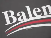 【現貨】巴黎 BLC 23SS 開裂破壞印花 可樂 波浪 經典 帽T 帽衫 連帽衛衣 炭灰色：圖片 12