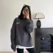 【現貨】巴黎 BLC 23SS 開裂破壞印花 可樂 波浪 經典 帽T 帽衫 連帽衛衣 炭灰色：圖片 7