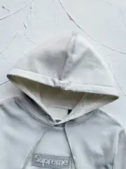 【預售】SUP x MM6 24SS 聯名款 Box logo Hoodie bogo 刷漆工藝鋁箔帽T帽踢連帽衛衣：圖片 9