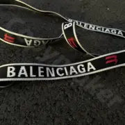 巴黎 BLC 23SS 雙鉤字母Logo  帆布腰帶皮帶 160CM：圖片 5