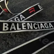 巴黎 BLC 23SS 雙鉤字母Logo  帆布腰帶皮帶 160CM：圖片 6