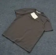 【預售】Alexander Wang 25SS 壓紋字母logo 水洗做舊短袖T恤 黑灰色：圖片 4