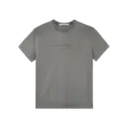 【預售】Alexander Wang 25SS 壓紋字母logo 水洗做舊短袖T恤 黑灰色