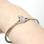 【現貨】Viv1enne Westwood 西太后土星 滿鑽浮雕星球 手鐲手環手飾 黃銅 鋯石鑽：圖片 3