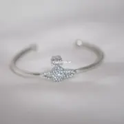 【現貨】Viv1enne Westwood 西太后土星 滿鑽浮雕星球 手鐲手環手飾 黃銅 鋯石鑽：圖片 8