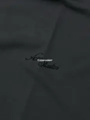 【現貨】Acne Studios 25SS 刺繡logo字母 圓領純棉短袖T恤 黑灰色：圖片 9