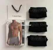 【現貨】Ca1vin Klein 經典款 素色字母織帶 吸濕排汗速乾 內褲四角褲內搭褲 CK 三件組：圖片 4