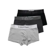 【現貨】Ca1vin Klein 經典款 素色字母織帶 吸濕排汗速乾 內褲四角褲內搭褲 CK 三件組