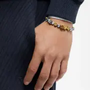 【預售】1V DAMIER PARTY 經典logo 黃銅拼色串珠 項鍊吊墜/手鍊手環：圖片 7