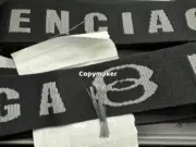 巴黎 BLC 24FW 雙環字母Logo  帆布腰帶皮帶 165CM：圖片 5