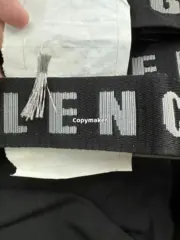 巴黎 BLC 24FW 雙環字母Logo  帆布腰帶皮帶 165CM：圖片 6