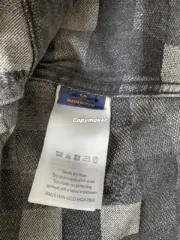 【預售】1V x NIGO 25SS 棋盤格拼接 黑灰漸層 牛仔外套夾克襯衫：圖片 14