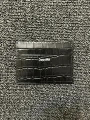 【現貨】【福利回饋】 巴黎 BLC 鱷魚壓紋鱷魚紋真皮 卡套卡包卡夾小包 牛皮 黑色：圖片 7